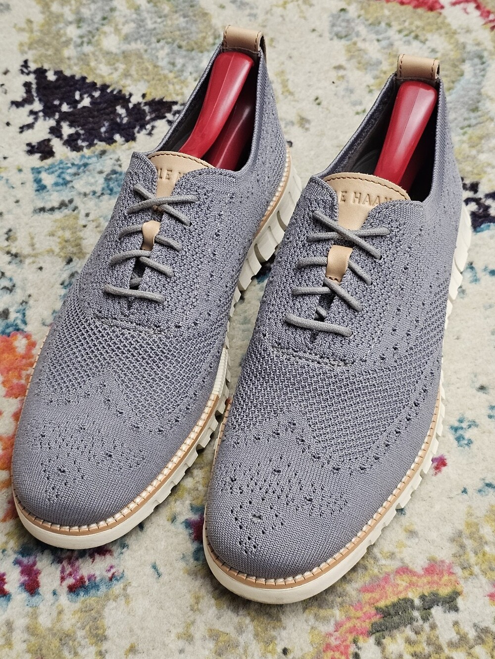 Cole Haan Men's Size 8.5 Zerogrand Stitchlite Oxford Sheos C24944 Ironstone Gray